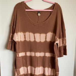 Free people 3/4 sleeve tunic dress